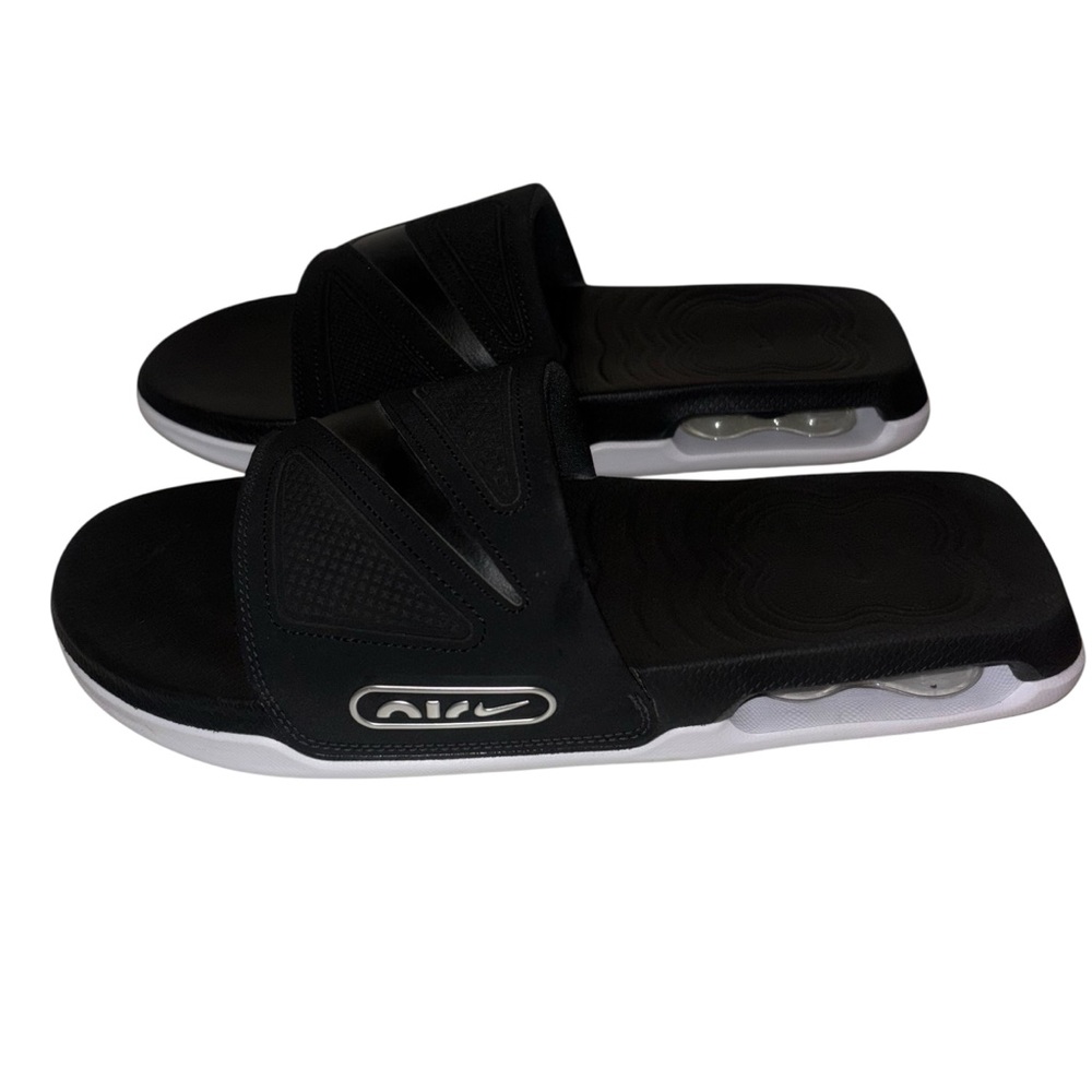 Nike Men’s Air Max Cirro Slide Sandal Size 12 Black White DC1460-004